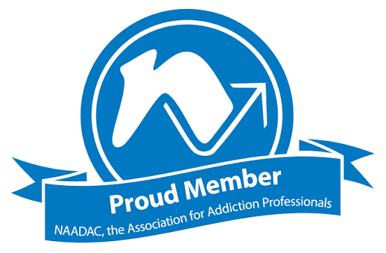 NAADAC Proud Member badge